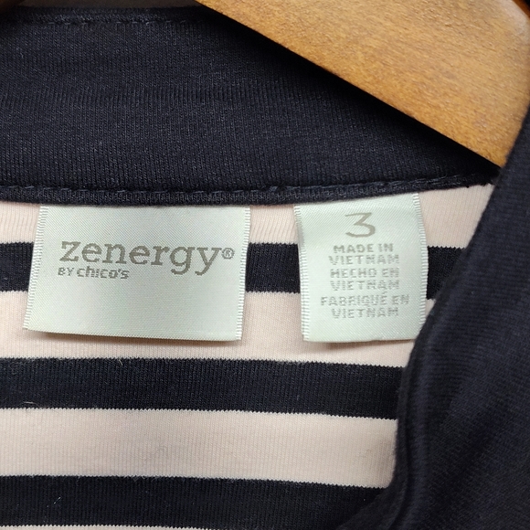 Chico's Zenergy Lace Jacket Women Size 3 (XL) Black Pink Full Zip Fall Casual - Picture 9 of 11